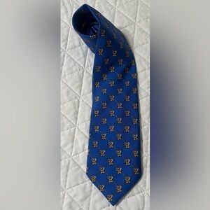 Ulcazar de Segovia 100% Silk Tie Palacios y Museos Knights Blue Tie